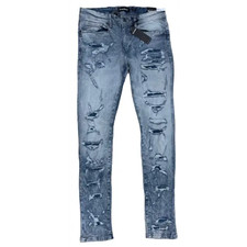 Dash ripped backing denim