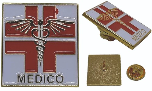 Spilla smaltata medico - spilla,
