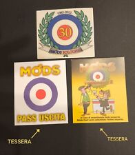 Adesivo Ultras Originale Mods Bologna + 2 Tessere 30 Anni