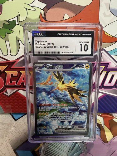 Cgc zapdos 202 165 - 10, sir