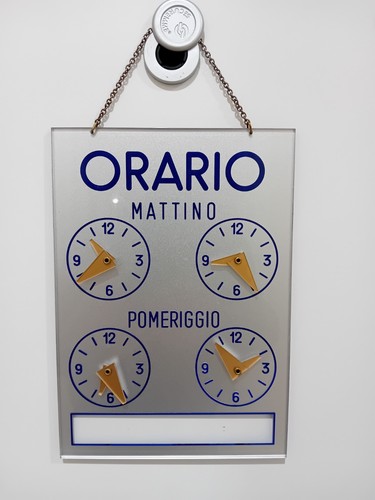 Targa insegna orario lavoro - orario, di