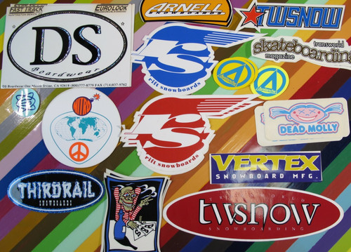 Adesivo snowboard asstd - adesivo,