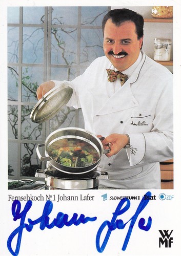 Autografo johann lafer - autografo,