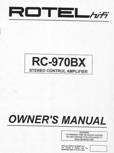 Rotel 970bx amplificatore - rotel,