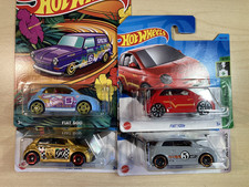 Pacchetto Hot Wheels x 3 Fiat 500 collezione nuovo su cartellini