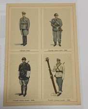 Cartolina Uniformi del Corpo