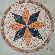 Antica roma rosone mosaico - "antica, roma"
