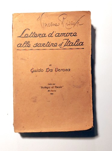 Lettera amore alle - alle, sartine