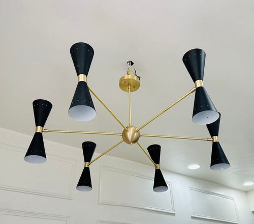 Lampadario sputnik ottone - in,