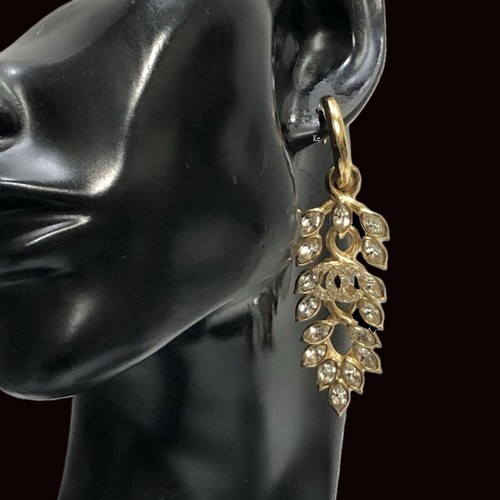 Chanel earrings auth - gold, logo