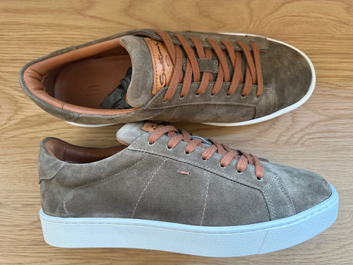Santoni sneakers uomo verde - uomo,