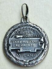 MEDAGLIA GARE MILITARI AL FRONTE MILANO GAZZETTA DELLO SPORT ARGENTO 