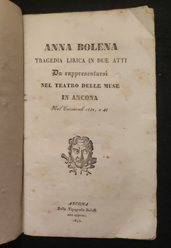 Anna bolena tragedia lirica - bolena,