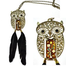 Gufo Collana con Strass Gufo