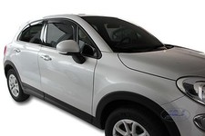 Deflettori Aria Per Fiat 500X 2015 - 2024 5-Porte Set 4 Antiturbo Antivento Heko