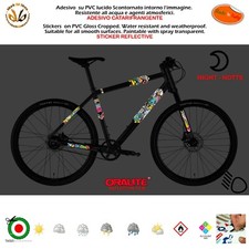 Kit adesivi riflettente telaio bike mtb sticker reflective bomb DC strip