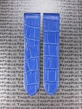 24.5mm Cinturino IN Pelle Blu