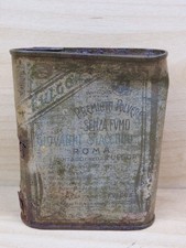 vecchia SCATOLA IN LATTA VUOTA POLVERE DA SPARO FULGOR GIOVANNI SFACCHINI caccia