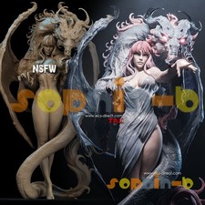 Dragon Lady NSFW resina 1/24 1/4 model kit non dipinto stampa 3d GK statua figura