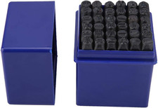 - Set Di 36 Timbri per Lettere E Numeri Da 6 Mm, in Acciaio Al Carbonio, Dalla a