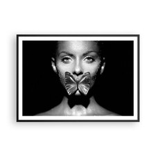 Poster 100x70cm Donna Farfalla