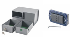 CASSAFORTE A SCOMPARSA PRESA ELETTRICA LIWING MINI SECUR BOX 2 CASSETTI + VANO 
