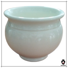 Vaso portavaso in ceramica bianco antico avorio porta vaso fioriera per interni