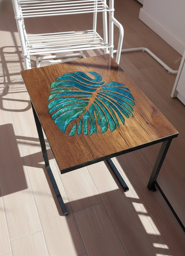 Tavolo monstera 36x18 fatto a - monstera, 36x18"