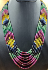 COLLANA 7 STRATI PERLE PIETRE