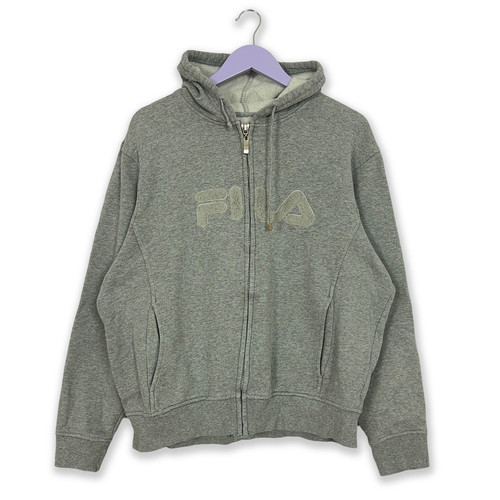 Felpa fila vintage grigia con - felpa,
