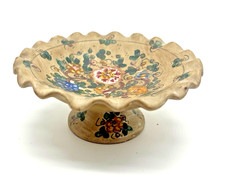 Piatto piedistallo ceramica