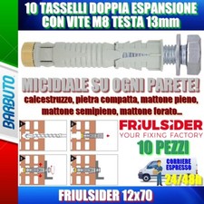 10 PEZZI TASSELLI DOPPIA
