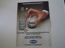 advertising Pubblicità 1975 ACQUA BRILLANTE RECOARO