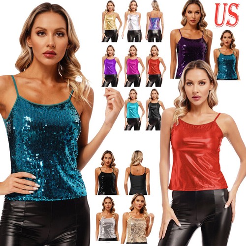 Canottiere donna paillettes