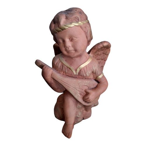 Statua angelo terracotta - angelo,