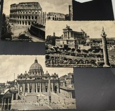 3 Cartoline Roma Vintage Old