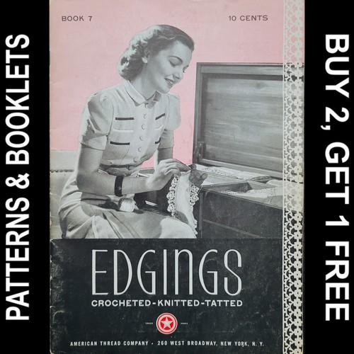 Vintage star book edgings - book, "edgings