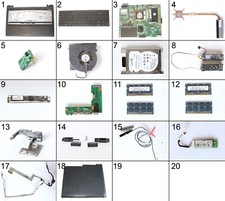 ASUS K52F ricambi part touchpad web cam flat hard disk RAM main board tastiera