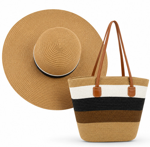 Borsa rafia cappello paglia - borsa,