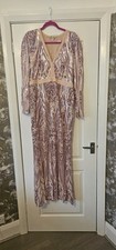 Raro maxi abito Goddiva rosa