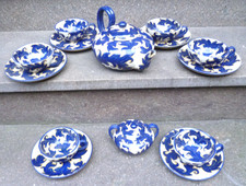 ILSA ALBISOLA CAPO SERVIZIO DI 6 TAZZE DA TE' IN CERAMICA DA RESTAURARE