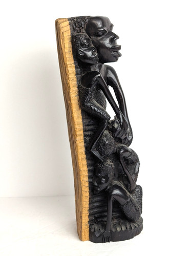 Statua scultura legno - , ebano