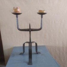 Candelabro ferro battuto a 2