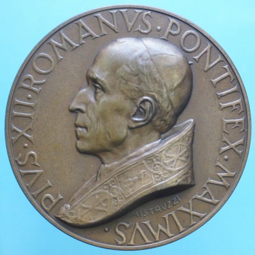 Pio xii medaglia 1950 anno - xii,