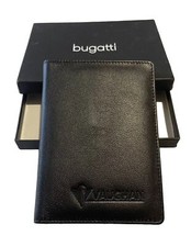 Vaughan - Bugatti Portafoglio Verticale In Morbida Pelle Martellata Nero