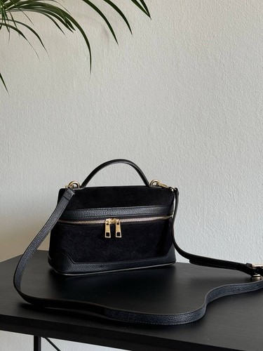 Borsa pelle scamosciata - in,
