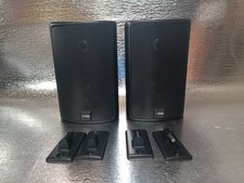 2 casse altoparlanti Canton Plus X 2 vie come nuove passive nere + montaggio a parete