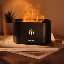 Diffusore Aromi Umidificatore Aromaterapia 230ml Oli Essenziali Effetto Fiamma