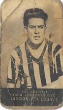 FIGURINA CALCIATORI ANTEGUERRA CIOCCOLATA LURATI VISENTINI INTER