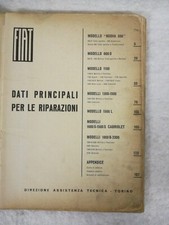 Manuale Officina Fiat 500/600d/1100/1.3/1.5/1.6s/1.8/2.3